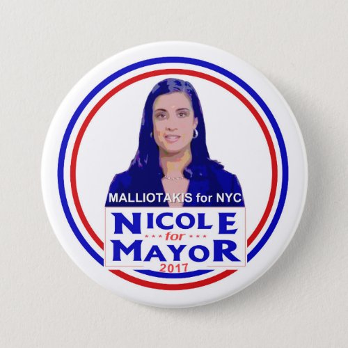 Nicole Malliotakis for NYC Mayor Pinback Button