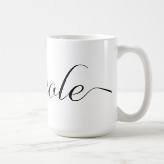 Nicole Personalized Name Coffee Mug - Black