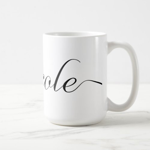 Nicole Personalized Name Coffee Mug _ Black
