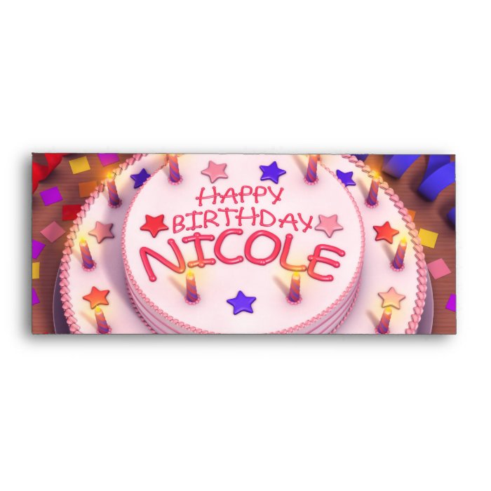 Nicole's Birthday Cake Envelope