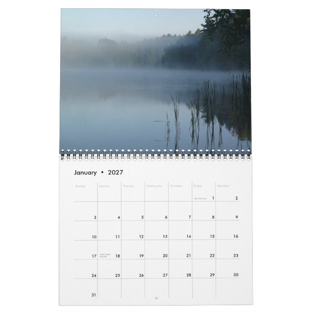 nicolet national forest calendar (Jan 2027)