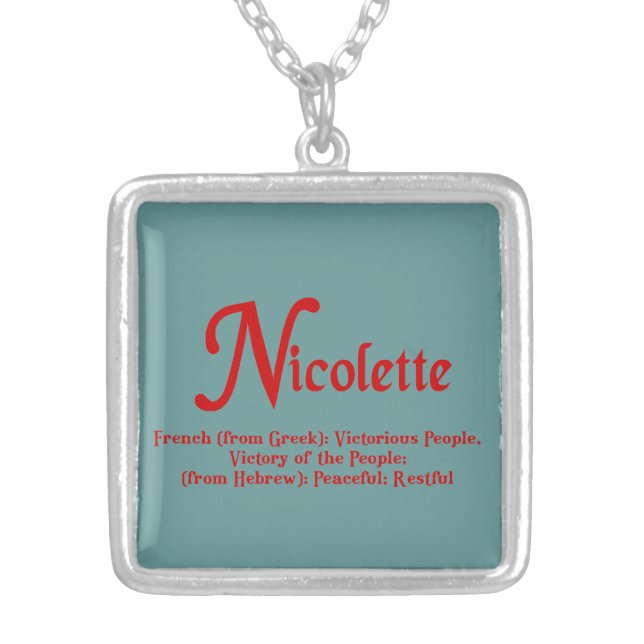 Nicolette Necklace (Front)