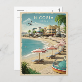 Nicosia, Capital of Cyprus Vintage souvenir gifts Postcard