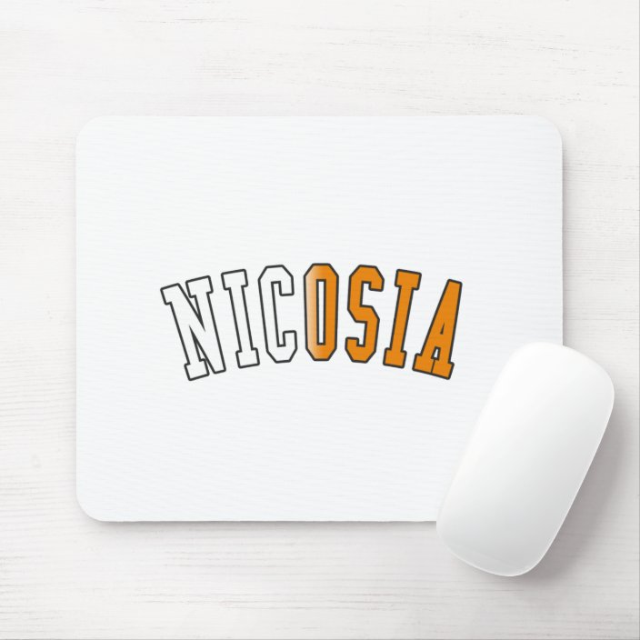 Nicosia in Cyprus National Flag Colors Mousepad