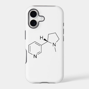 nicotine chemical formula science symbol elements iPhone 17 case
