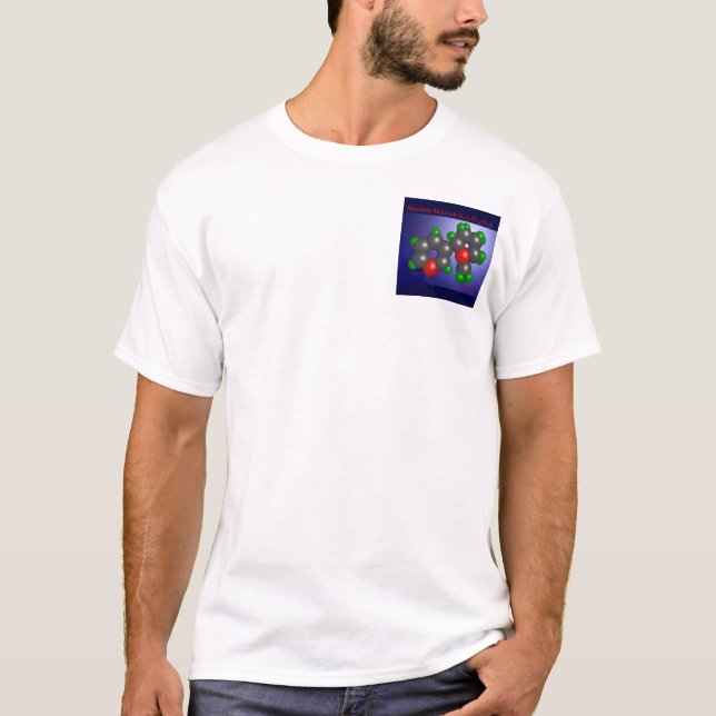 Nicotine Molecule (pocket) T-Shirt (Front)