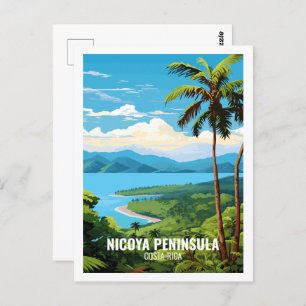 Nicoya Peninsula Costa Rica Famous Travel Place Postcard