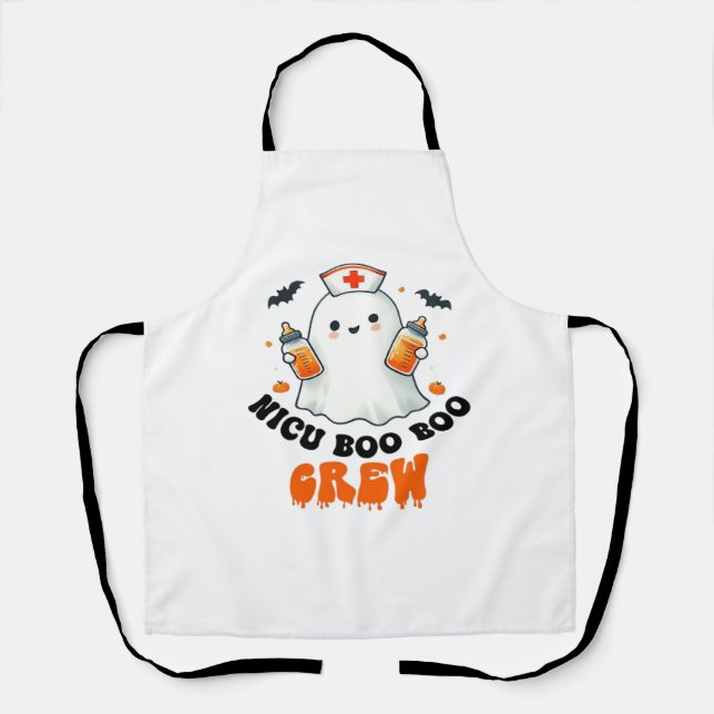 Nicu boo boo crew halloween,Nicu Boo Crew Funny Nu Apron (Front)