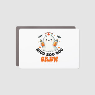 Nicu boo boo crew halloween,Nicu Boo Crew Funny Nu Car Magnet