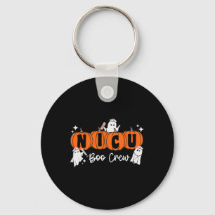 Nicu Boo Crew Ghost Pumpkin Costume NICU Nurse Hal Keychain