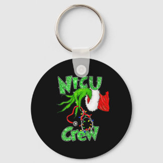 Nicu Crew Nurse Merry Christmas Stethoscope Xmas P Keychain