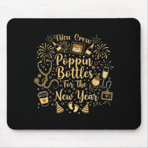 Nicu Crew Pn Bottles For The New Year Cute Nurse  Mouse Pad