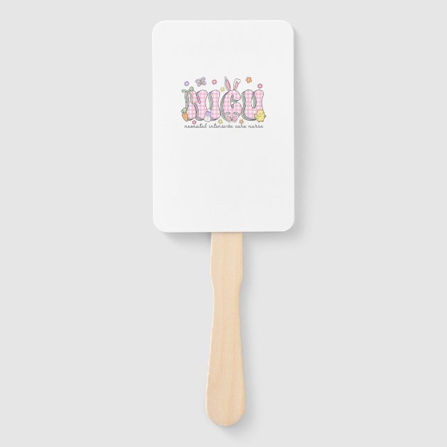 NICU Easter Neonatal Intensive Care Unit Nursing S Hand Fan (Front)