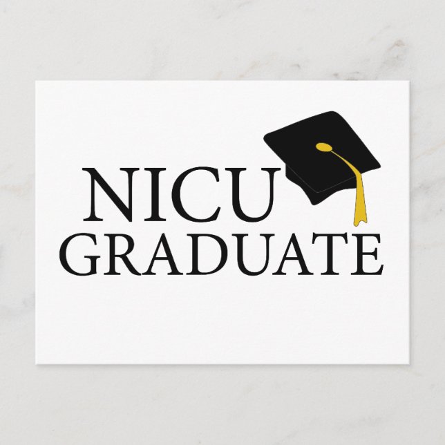 NICU Graduate Announcement Postcard (Front)