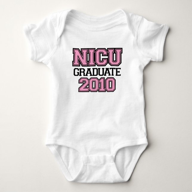 NICU Graduate Girl Baby Bodysuit (Front)