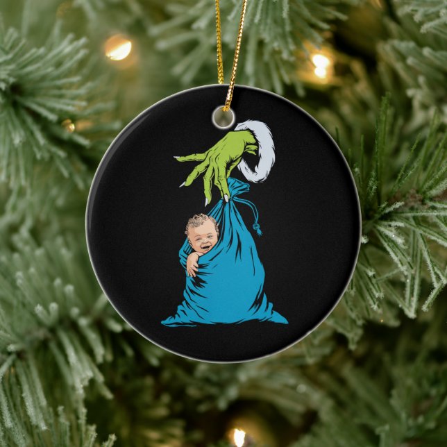 NICU Labor Delivery Nurse Santa Christmas Xmas  Ceramic Ornament (Tree)