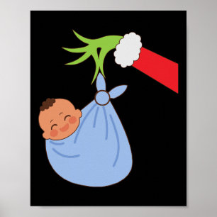 Nicu Labor Delivery Nurse Santa Christmas Xmas Paj Poster