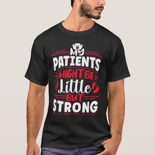 NICU Neonatal Intensive Care Newborn Preemie Nurse T-Shirt (Front)