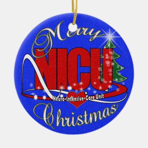 NICU Neuro_Intensive Care Unit ORNAMENT CHRISTMAS