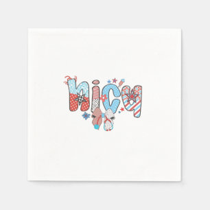 NICU Nurse 4th of July American Nurse Napkins