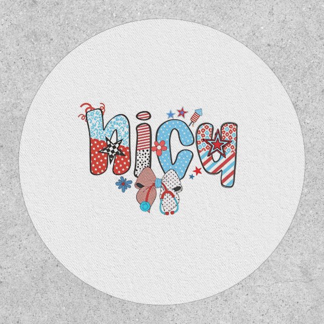 NICU Nurse 4th of July American Nurse  Patch (Front)