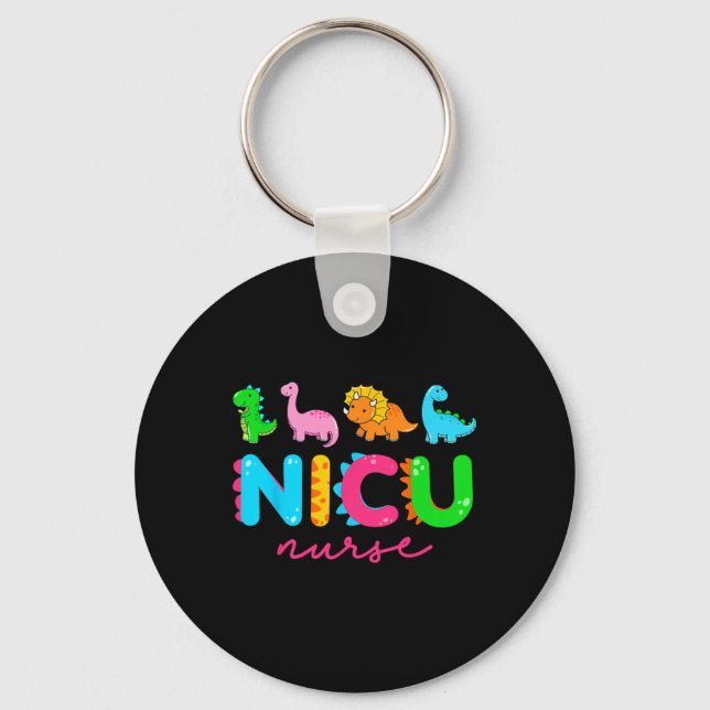 NICU Nurse Animal Nurse Appreciation Nicu Nurse Di Keychain (Front)