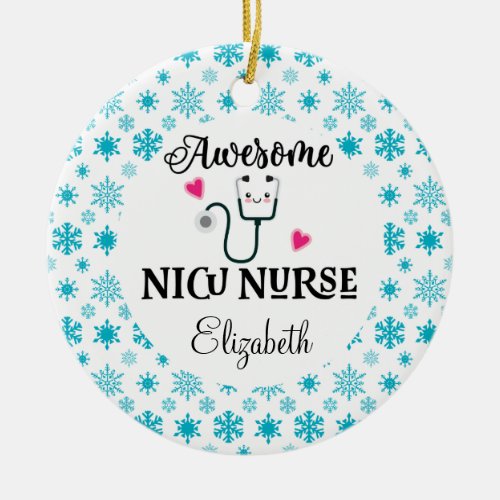 NICU Nurse Appreciation Gift Ceramic Ornament
