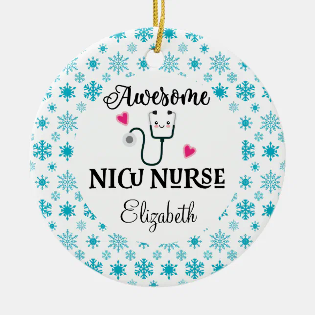 NICU Nurse Appreciation Gift Ceramic Ornament | Zazzle