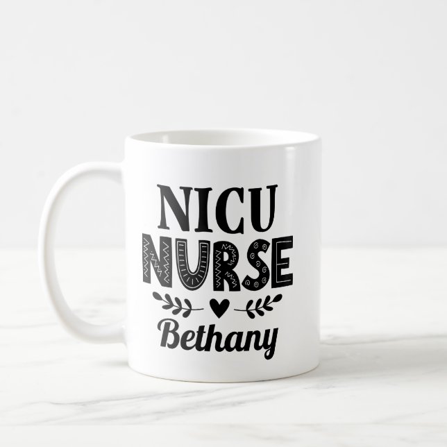 NICU Nurse Appreciation Gift Coffee Mug (Left)