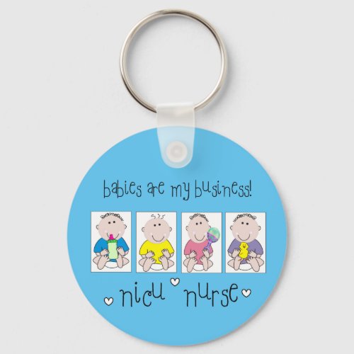 NICU NURSE Babies Babies Keychain