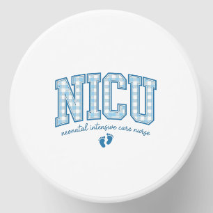 NICU Nurse Baby Feet Plaid Lettering Shirt Design_ Mini Candle Favors
