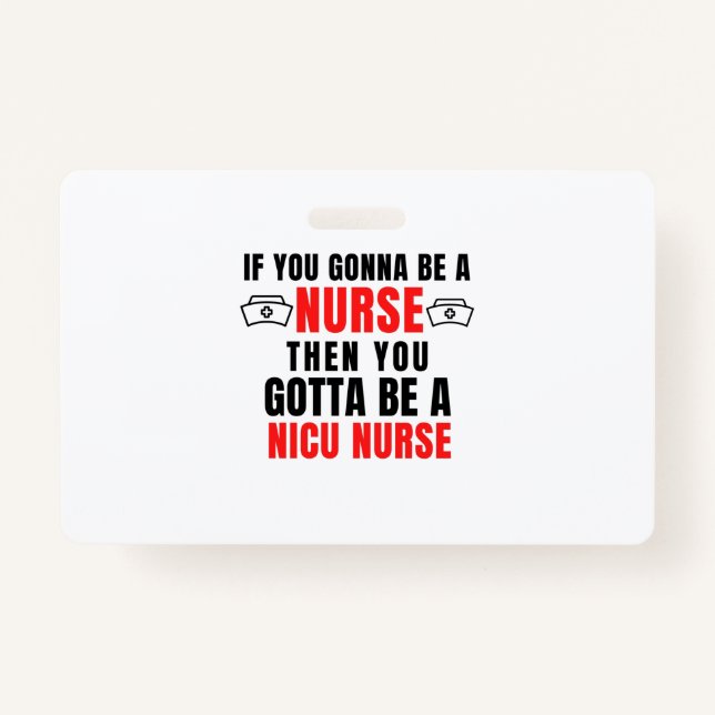 NICU nurse Badge (Front)