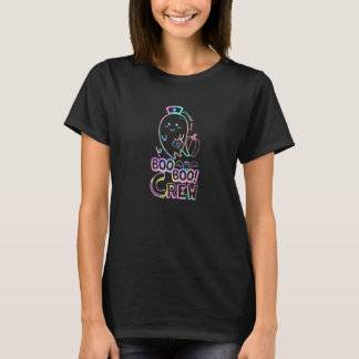 Nicu Nurse Boo Boo Crew Wound Care Nurse Ghost Hal T-Shirt