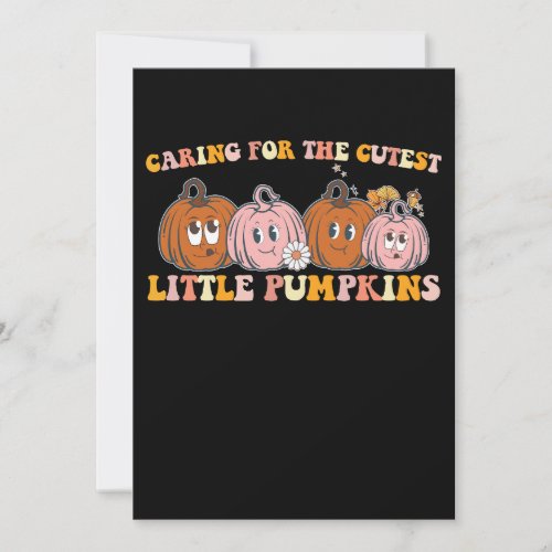 NICU Nurse Caring For The Cutest Little Pumpkins F Invitation