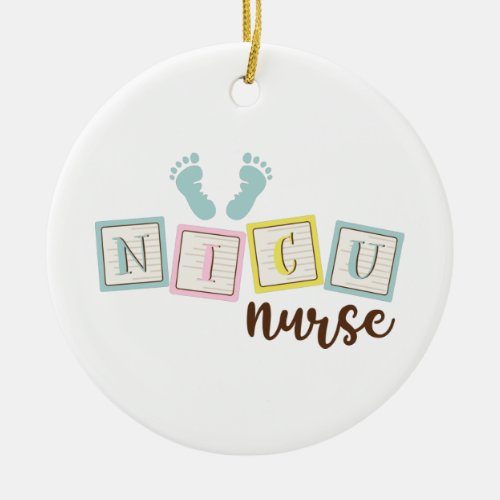 NICU Nurse Ceramic Ornament