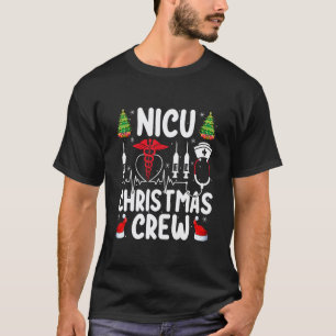 NICU Nurse Christmas Crew Nurse Medical Nursing Xm T-Shirt