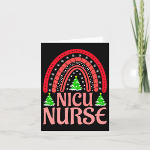 Nicu Nurse Christmas Crew Nurselife Nursing Xmas P Card