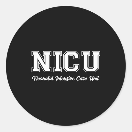 Nicu Nurse Classic Round Sticker