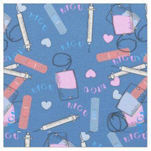 NICU Nurse Fabric Blue
