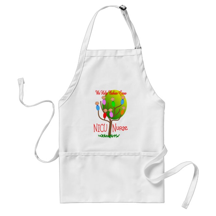 NICU Nurse Gifts, Adorable babies in a tree Apron