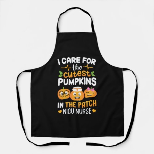 Nicu Nurse Halloween Care Cutest Pumpkins In Patch Apron