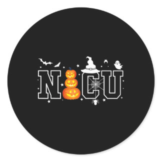 Nicu Nurse Halloween Hospital Party Fun Nursing St Classic Round Sticker