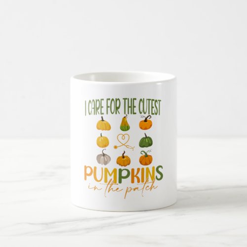 Nicu Nurse Halloween I Care For The Cutest Pumpkin Coffee Mug