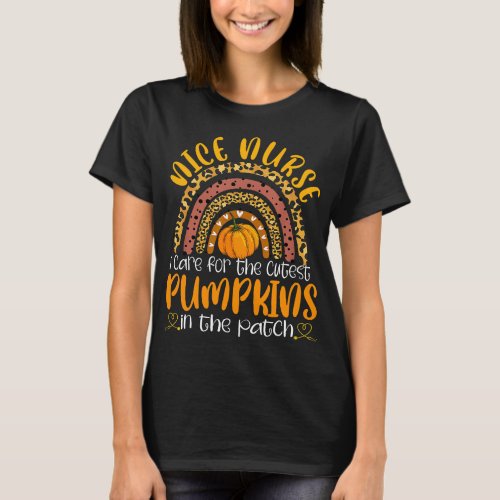 Nicu Nurse Halloween I Care For The Cutest Pumpkin T_Shirt