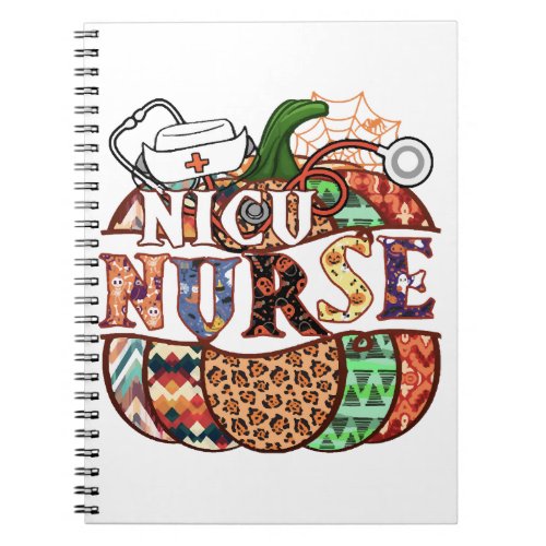 Nicu Nurse Halloween T Shirt Halloween Scrubs Notebook