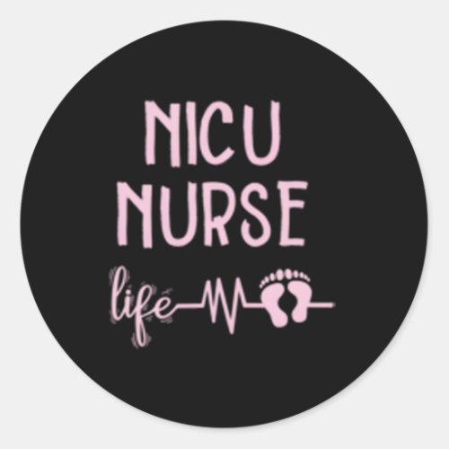 Nicu Nurse Labor And Delivery Rn Nurse Classic Round Sticker