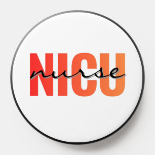 NICU Nurse Modern Typography PopSocket