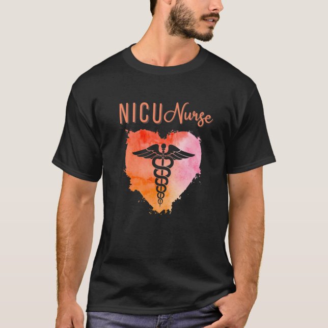 NICU Nurse  Neonatal Nurses Graduation Caduceus T-Shirt (Front)