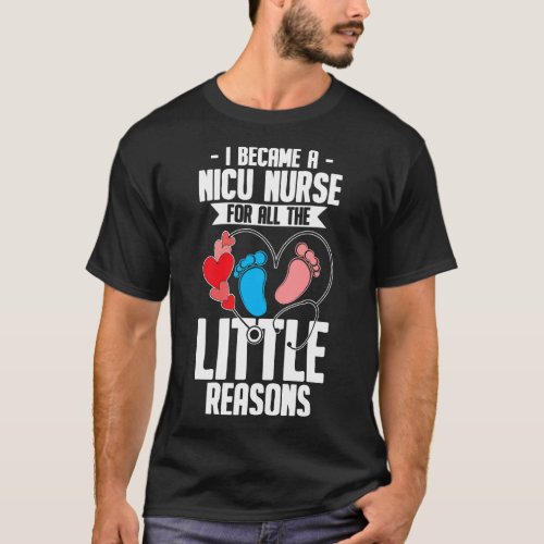 NICU Nurse Neonatal Nursing Medical T_Shirt