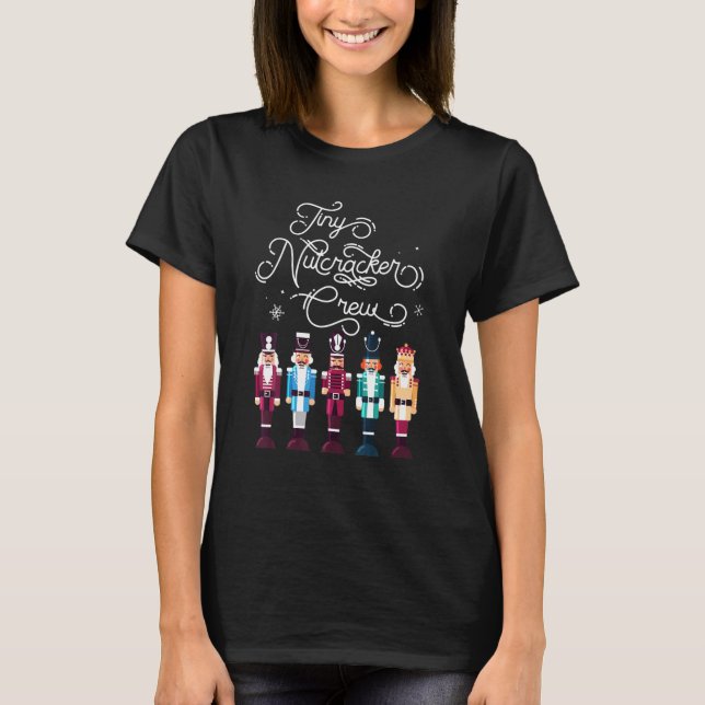 NICU Nurse Neonatal Tiny Crew Christmas Holiday Nu T-Shirt (Front)